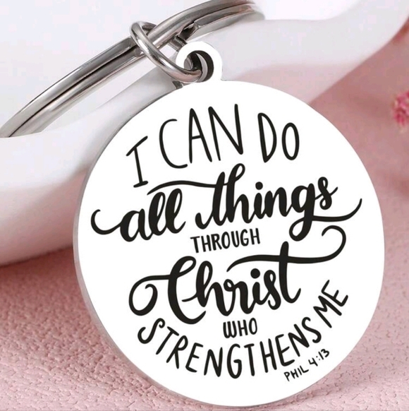 Inspirational Keychain with Quote - Picture 2 of 3